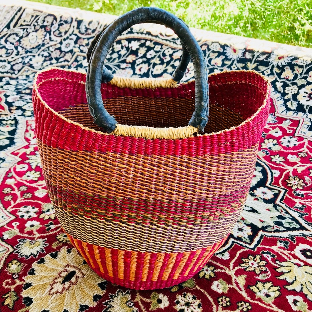 Handwoven African handbag